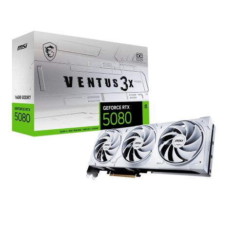 Видеокарта MSI GeForce RTX5080 16GB VENTUS 3X OC WHITE (RTX 5080 16G VENTUS 3X OC WHITE) - Видеокарты  - Видеокарты 