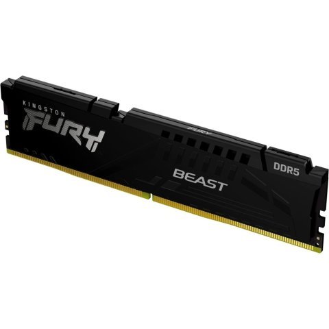 Модуль памяти для компьютера DDR5 32GB 5200 MHz Fury Beast Black Kingston Fury (ex.HyperX) (KF552C40BB-32) - Нулевой остаток (Feed) - Нулевой остаток (Feed)