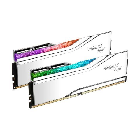 Модуль памяти для компьютера DDR5 32GB (2x16GB) 7200 MHz Trident Z5 Royal Silver G.Skill (F5-7200J3445G16GX2-TR5S) - Нулевой остаток (Feed) - Нулевой остаток (Feed)