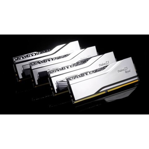 Модуль памяти для компьютера DDR5 32GB (2x16GB) 7200 MHz Trident Z5 Royal Silver G.Skill (F5-7200J3445G16GX2-TR5S) - Нулевой остаток (Feed) - Нулевой остаток (Feed)