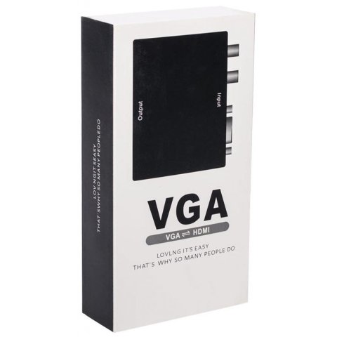 Конвертор VGA to HDMI Atcom (15271/HDV01) - Нулевой остаток (Feed)  - Нулевой остаток (Feed) 