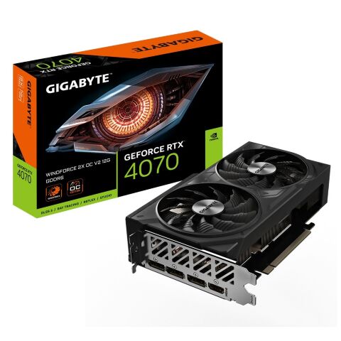 Видеокарта GIGABYTE GeForce RTX4070 12Gb WINDFORCE 2X OC (GV-N4070WF2OCV2-12GD) - Нулевой остаток (Feed)  - Нулевой остаток (Feed) 