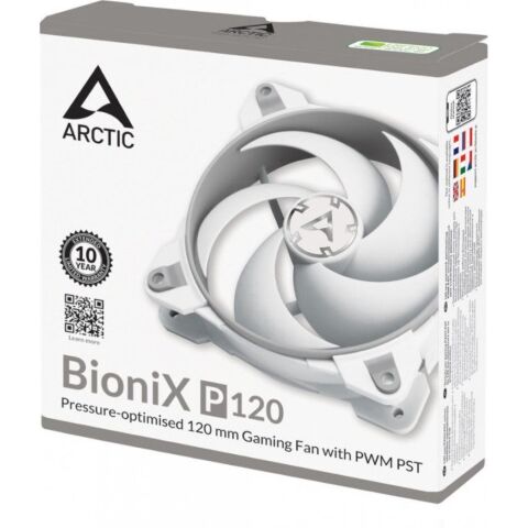 Кулер для корпуса Arctic BioniX P120 - Grey/White (ACFAN00167A) - Нулевой остаток (Feed)  - Нулевой остаток (Feed) 