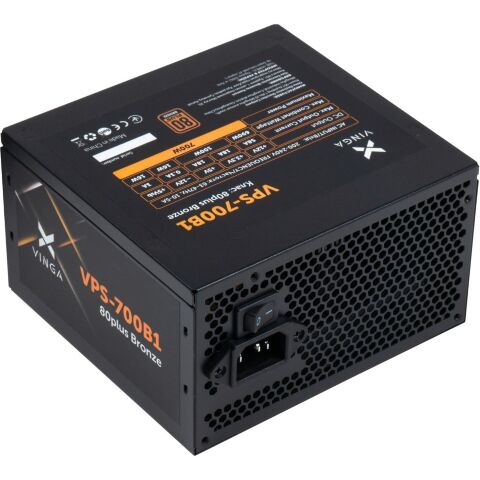 Блок питания Vinga 700W (VPS-700B1) - Нулевой остаток (Feed)  - Нулевой остаток (Feed) 