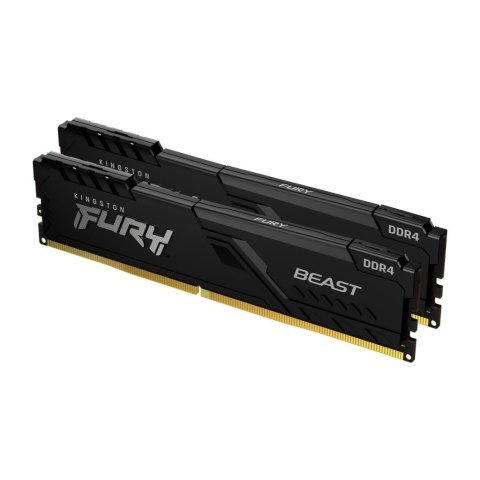 Модуль памяти для компьютера DDR4 64GB (2x32GB) 3600 MHz Fury Beast Black Kingston Fury (ex.HyperX) (KF436C18BBK2/64) - Нулевой остаток (Feed) - Нулевой остаток (Feed)