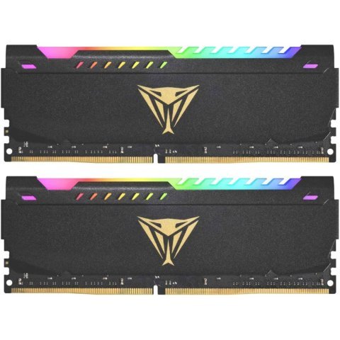Модуль памяти для компьютера DDR4 64GB (2x32GB) 3200 MHz Viper Steel RGB Patriot (PVSR464G320C8K) - Нулевой остаток (Feed) - Нулевой остаток (Feed)