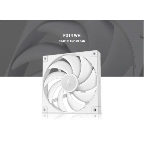 Кулер для корпуса Deepcool FD14 WH - Нулевой остаток (Feed)  - Нулевой остаток (Feed) 