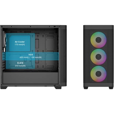 Корпус Gamdias ATHENA M3 (4711514501155) - Корпуса  - Корпуса 