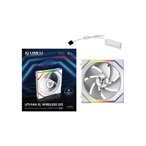 Кулер для корпуса Lian Li Uni Fan SL WIRELESS Reverse, 120-1, Wh (G99.12RSL1W1W.00) - Нулевой остаток (Feed)  - Нулевой остаток (Feed) 