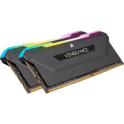 Модуль памяти для компьютера DDR4 32GB (2x16GB) 3600 MHz Vengeance RGB PRO SL Black Corsair (CMH32GX4M2D3600C18) - Нулевой остаток (Feed)  - Нулевой остаток (Feed) 