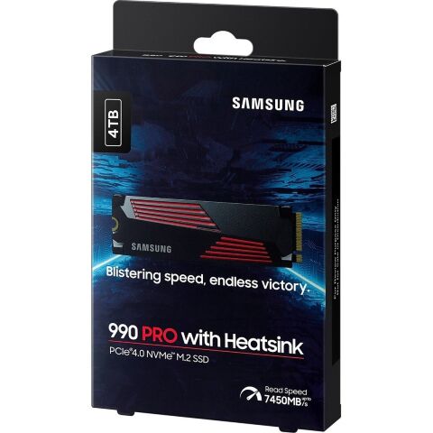 Накопитель SSD M.2 2280 4TB 990 PRO with Heatsink Samsung (MZ-V9P4T0CW) - Нулевой остаток (Feed) - Нулевой остаток (Feed)