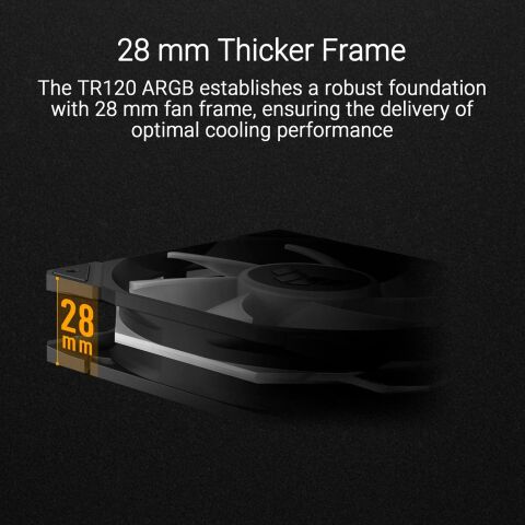 Кулер для корпуса ASUS TUF GAMING TR120 FAN ARGB BLACK (90DA0090-B09000) - Вентиляторы к корпусам - Вентиляторы к корпусам