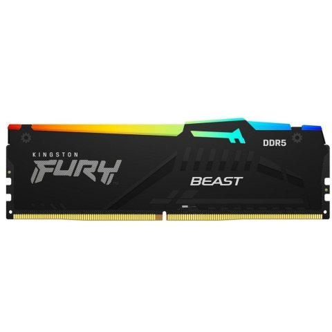 Модуль памяти для компьютера DDR5 64GB 5600 MHz Beast RGB EXPO Black Kingston Fury (ex.HyperX) (KF556C36BBEA-64) - Нулевой остаток (Feed)  - Нулевой остаток (Feed) 