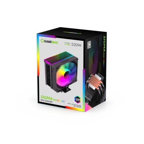 Кулер для процессора Gamemax Sigma 550 Infinity BK - Нулевой остаток (Feed)  - Нулевой остаток (Feed) 