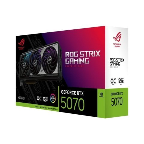 Видеокарта ASUS GeForce RTX5070 12Gb ROG STRIX GAMING OC (ROG-STRIX-RTX5070-O12G-GAMING) - Нулевой остаток (Feed) - Нулевой остаток (Feed)
