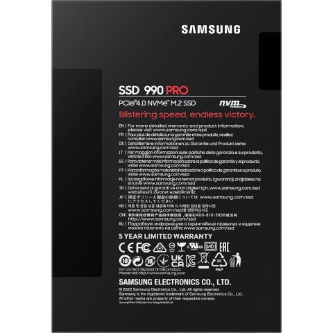Накопитель SSD M.2 2280 4TB 990 PRO Samsung (MZ-V9P4T0BW) - Нулевой остаток (Feed) - Нулевой остаток (Feed)