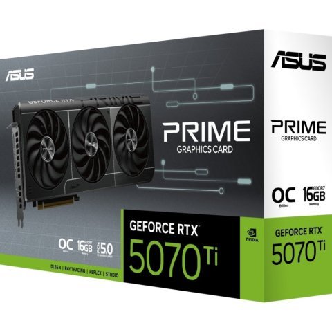 Видеокарта ASUS GeForce RTX5070 Ti 16GB PRIME OC (PRIME-RTX5070TI-O16G) - Нулевой остаток (Feed)  - Нулевой остаток (Feed) 
