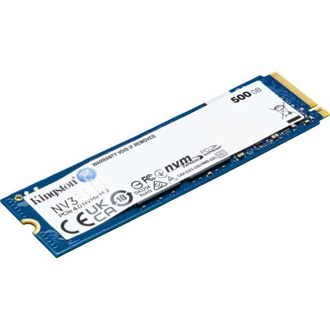 Накопитель SSD M.2 2280 500GB Kingston (SNV3S/500G) - Внутренние SSD  - Внутренние SSD 