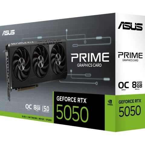 Видеокарта ASUS GeForce RTX5050 8Gb PRIME OC (PRIME-RTX5050-O8G) - Видеокарты  - Видеокарты 
