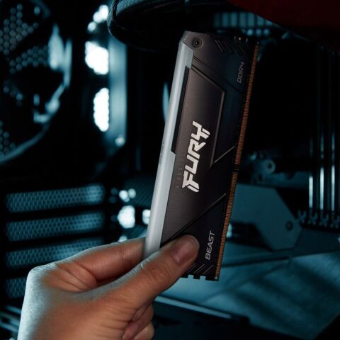 Модуль памяти для компьютера DDR4 8GB 3200 MHz Beast RGB Kingston Fury (ex.HyperX) (KF432C16BB2A/8WP) - Модули памяти для компьютера  - Модули памяти для компьютера 