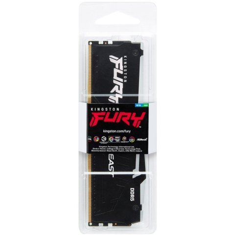 Модуль памяти для компьютера DDR5 16GB 6000 MHz Beast RGB Kingston Fury (ex.HyperX) (KF560C30BBA-16) - Нулевой остаток (Feed)  - Нулевой остаток (Feed) 