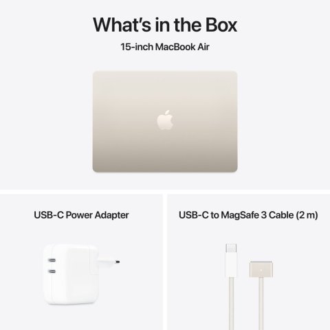 Ноутбук Apple MacBook Air 15 M4 A3241 Starlight (MW1K3UA/A) - Нулевой остаток (Feed)  - Нулевой остаток (Feed) 