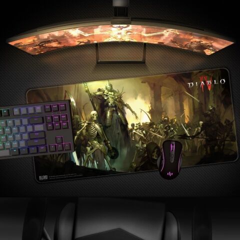 Килимок для миші ігрова поверхня Blizzard DIABLO IV 4 Skeleton King (Діабло) XL (90*42 cm) -   -  