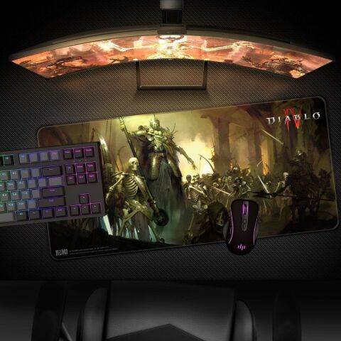 Килимок для миші ігрова поверхня Blizzard DIABLO IV 4 Skeleton King (Діабло) XL (90*42 cm) -   -  