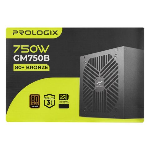 Блок питания Prologix 750W (GM750B 750W 80+ Bronze) - Нулевой остаток (Feed)  - Нулевой остаток (Feed) 