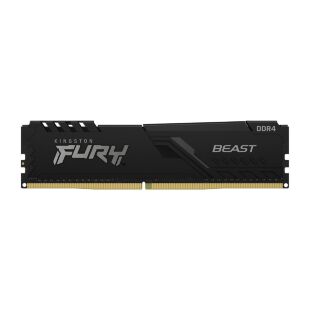 Модуль памяти для компьютера DDR4 64GB (2x32GB) 3200 MHz Fury Beast Black Kingston Fury (ex.HyperX) (KF432C16BBK2/64)