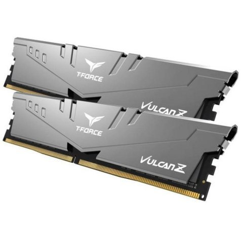 Модуль памяти для компьютера DDR4 16GB (2x8GB) 3200 MHz T-Force Vulcan Z Gray Team (TLZGD416G3200HC16CDC01) - Нулевой остаток (Feed) - Нулевой остаток (Feed)