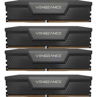 Модуль памяти для компьютера DDR5 96GB (4x24GB) 5600 MHz Vengeance Black Corsair (CMK96GX5M4B5600C40)