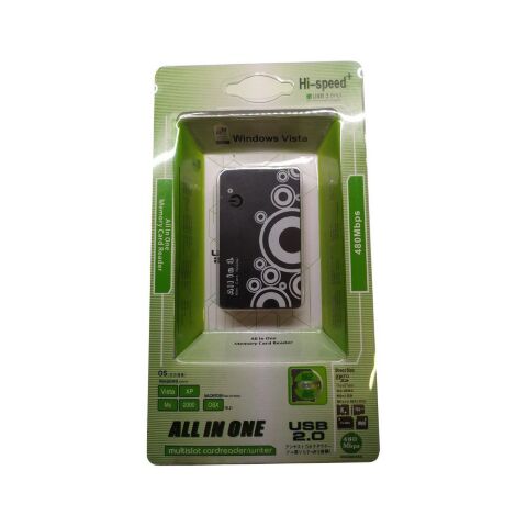 Считыватель флеш-карт Atcom TD2027 USB 2.0 ALL IN 1 - (Memory Stick (MS) , Secure Digit (10727) - Кардридеры  - Кардридеры 