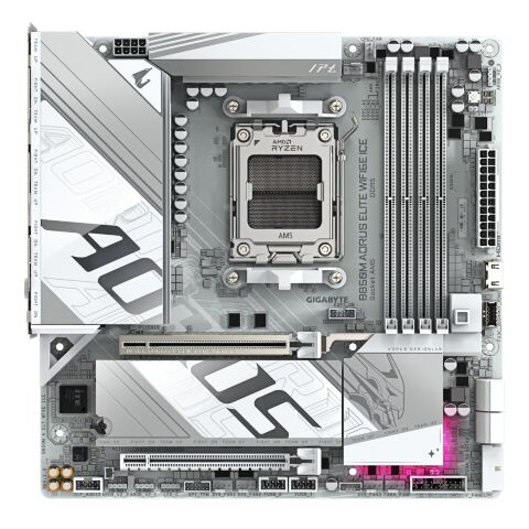 Материнская плата GIGABYTE B850M A ELT WF6E ICE (B850M AORUS ELITE WIFI6E ICE) - Системные (материнские) платы  - Системные (материнские) платы 