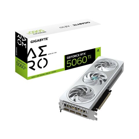 Видеокарта GIGABYTE GeForce RTX5060Ti 16Gb AERO OC (GV-N506TAERO OC-16GD) - Видеокарты  - Видеокарты 