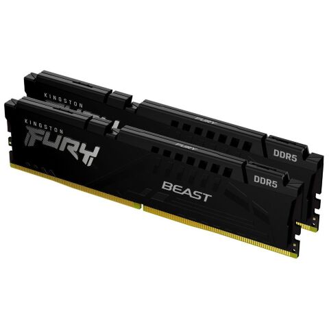 Модуль памяти для компьютера DDR5 16GB (2x8GB) 5600 MHz Beast Kingston Fury (ex.HyperX) (KF556C36BBEK2-16) - Нулевой остаток (Feed)  - Нулевой остаток (Feed) 