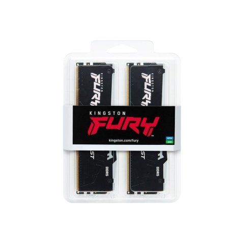 Модуль памяти для компьютера DDR5 32GB 5200 MHz Beast RGB Kingston Fury (ex.HyperX) (KF552C40BBA-32) - Нулевой остаток (Feed) - Нулевой остаток (Feed)
