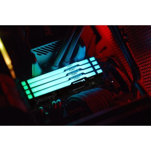 Модуль памяти для компьютера DDR5 32GB 5200 MHz Beast RGB Kingston Fury (ex.HyperX) (KF552C40BBA-32) - Нулевой остаток (Feed) - Нулевой остаток (Feed)