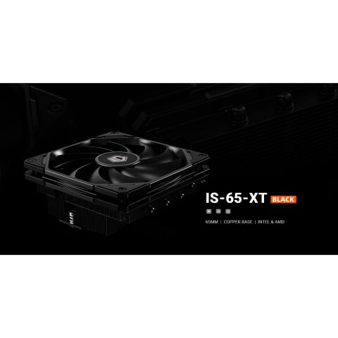 Кулер для процессора ID-Cooling IS-65-XT Black - Нулевой остаток (Feed)  - Нулевой остаток (Feed) 