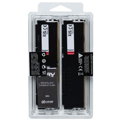Модуль памяти для компьютера DDR5 16GB (2x8GB) 6000 MHz Beast Kingston Fury (ex.HyperX) (KF560C36BBEK2-16) - Нулевой остаток (Feed)  - Нулевой остаток (Feed) 