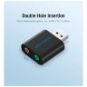 Звуковая плата Vention Audio USB 2х3,5mm jack Metal (VAB-S17-B)