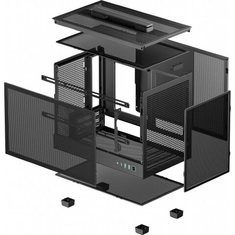 Корпус для ПК Deepcool CH160 Mesh Black (R-CH160-BKNMI0-G-1) - Нулевой остаток (Feed) - Нулевой остаток (Feed)
