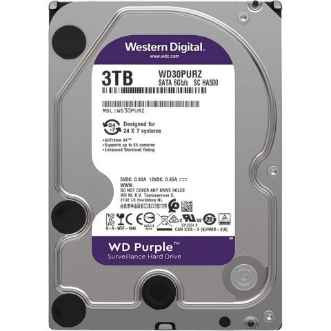 Жесткий диск 3.5" 3TB WD (WD33PURZ) - Нулевой остаток (Feed) - Нулевой остаток (Feed)