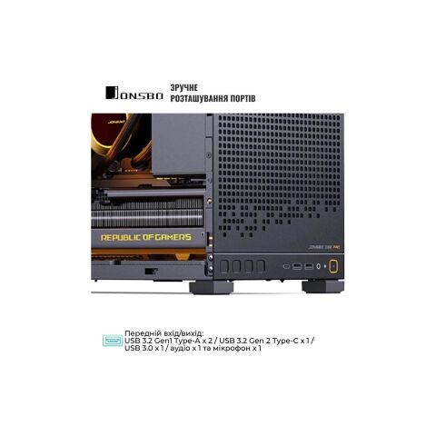 Корпус JONSBO D32 PRO Black - Нулевой остаток (Feed) - Нулевой остаток (Feed)