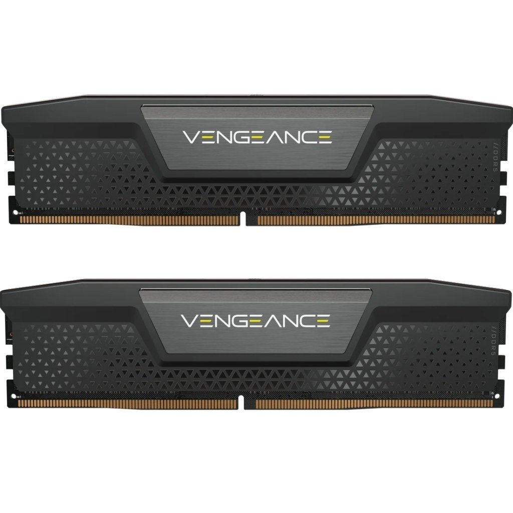 Модуль памяти для компьютера DDR5 128GB (2x64GB) 6400 MHz Vengeance Black Corsair (CMK128GX5M2B6400C42)