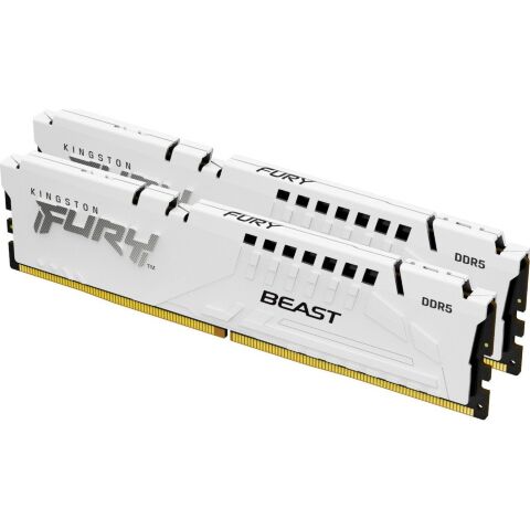 Модуль памяти для компьютера DDR5 64GB (2x32GB) 5200 MHz FURY Beast White Kingston Fury (ex.HyperX) (KF552C40BWK2-64) - Модули памяти для компьютера  - Модули памяти для компьютера 
