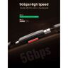 Считыватель флеш-карт Ugreen USB-C + USB to TF/SD 3.0 CM304 black (80191)