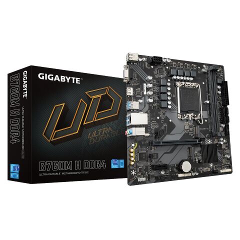 Материнская плата GIGABYTE B760M H DDR4 - Нулевой остаток (Feed)  - Нулевой остаток (Feed) 