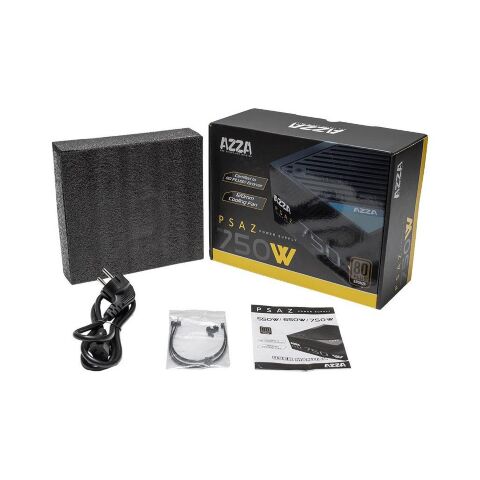 Блок питания Azza 750W (PSAZ-750W(ATX3.1)) - Нулевой остаток (Feed)  - Нулевой остаток (Feed) 