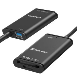 Считыватель флеш-карт ColorWay USB-C to USB 3.0/SD/MicroSD (CW-CR-02)